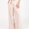 Pantaloni Palazzo Con Cintura Rosa -Couture per Lei stimm pantaloni palazzo con cintura rosa1