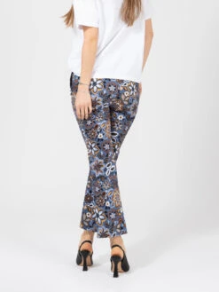 Pantaloni Trombetta Floreali Azzurri -Couture per Lei stimm pantaloni trombetta floreali azzurri3