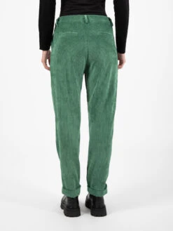 Pantaloni Velluto Coste Con Risvolto Verde -Couture per Lei stimm pantaloni velluto coste con risvolto verde3