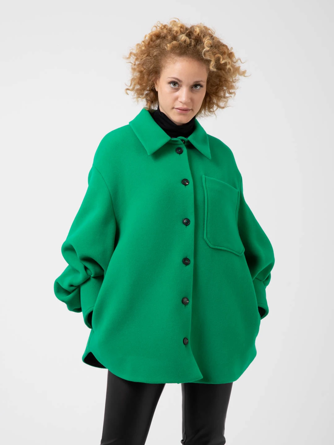 Cappotto Panno Velour Verde 3 Cappotto Panno Velour Verde