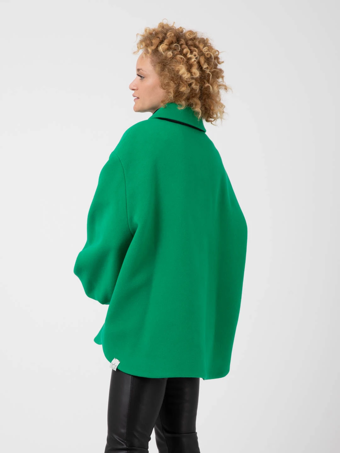 Cappotto Panno Velour Verde 4 Cappotto Panno Velour Verde - Image 2