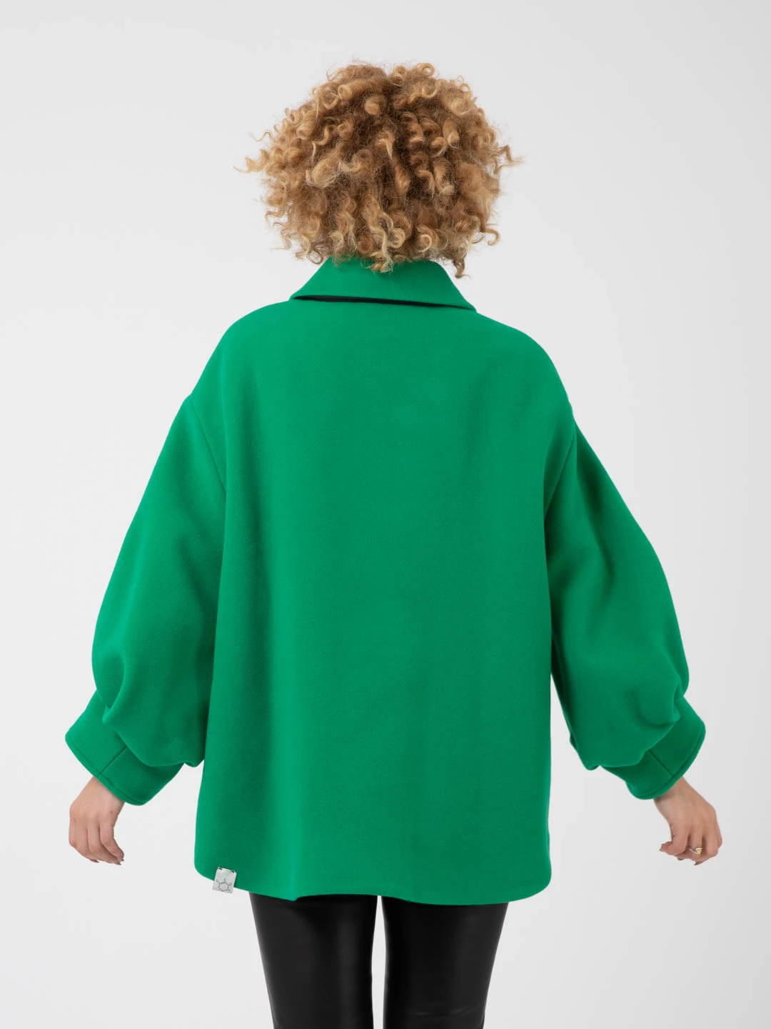 Cappotto Panno Velour Verde 6 Cappotto Panno Velour Verde - Image 4