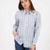 Camicie Danila Provence Stripe White / Denim Blue -Couture per Lei true nyc camicie danila provence stripe white denim blue1