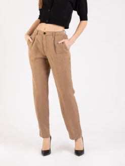 Pantaloni Fluid Renata Toffee