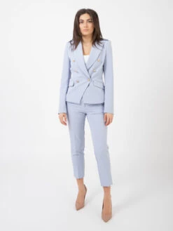 Vicolo Blazer Corto Doppiopetto Azzurro Polvere -Couture per Lei vicolo blazer corto doppiopetto azzurro polvere4