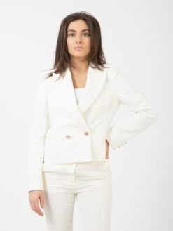 Vicolo Blazer Corto Doppiopetto Naturale