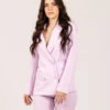 Vicolo Blazer Doppiopetto Lilla Con Punte