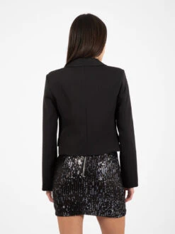 Vicolo Blazer Doppiopetto Crop Nero -Couture per Lei vicolo blazer gessto crop nero3
