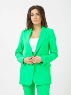 Vicolo Blazer Lungo Monopetto Avocado