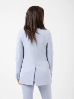 Vicolo Blazer Lungo Monopetto Azzurro Polvere -Couture per Lei vicolo blazer lungo monopetto azzurro polvere3