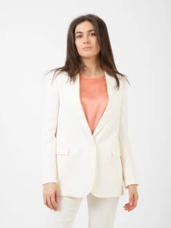 Vicolo Blazer Lungo Monopetto Naturale