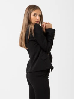 Vicolo Blazer Nero Doppiopetto Con Bottoni Decorati -Couture per Lei vicolo blazer nero doppiopetto con bottoni decorati3