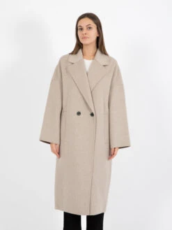 Vicolo Cappotto Doppiopetto Over Tortora