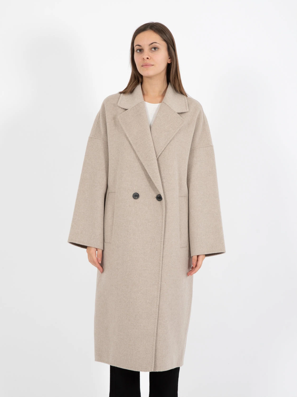 Vicolo Cappotto Doppiopetto Over Tortora 3 Vicolo Cappotto Doppiopetto Over Tortora