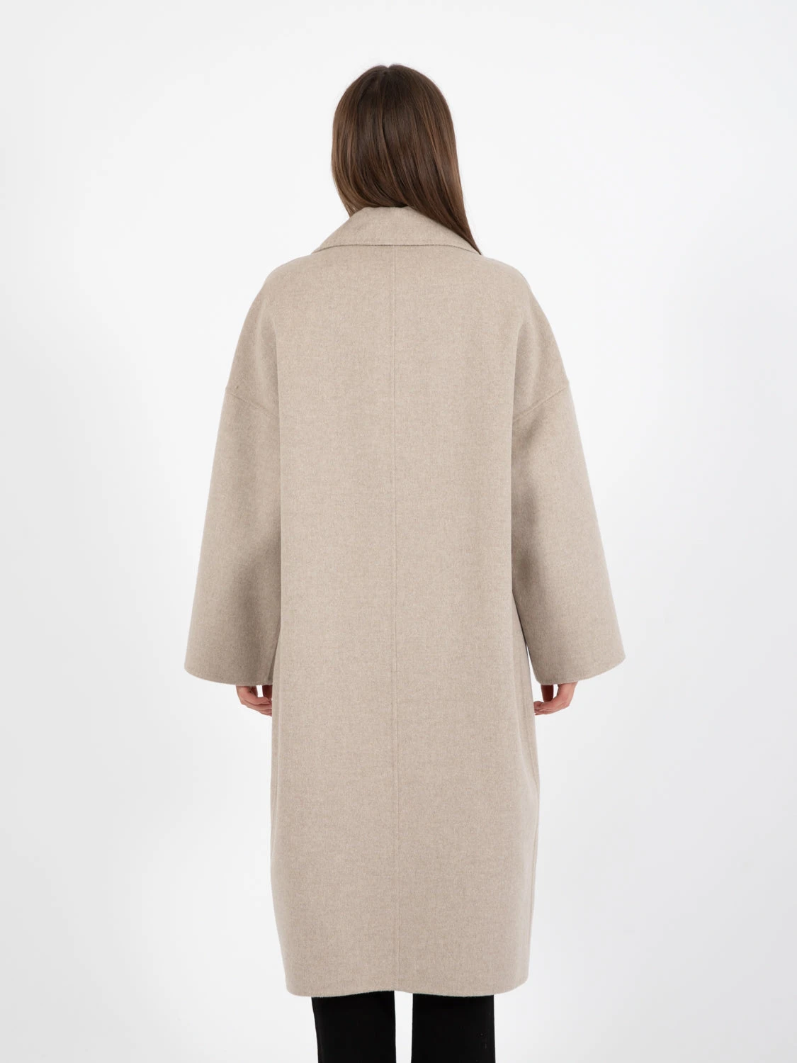 Vicolo Cappotto Doppiopetto Over Tortora 5 Vicolo Cappotto Doppiopetto Over Tortora - Image 3