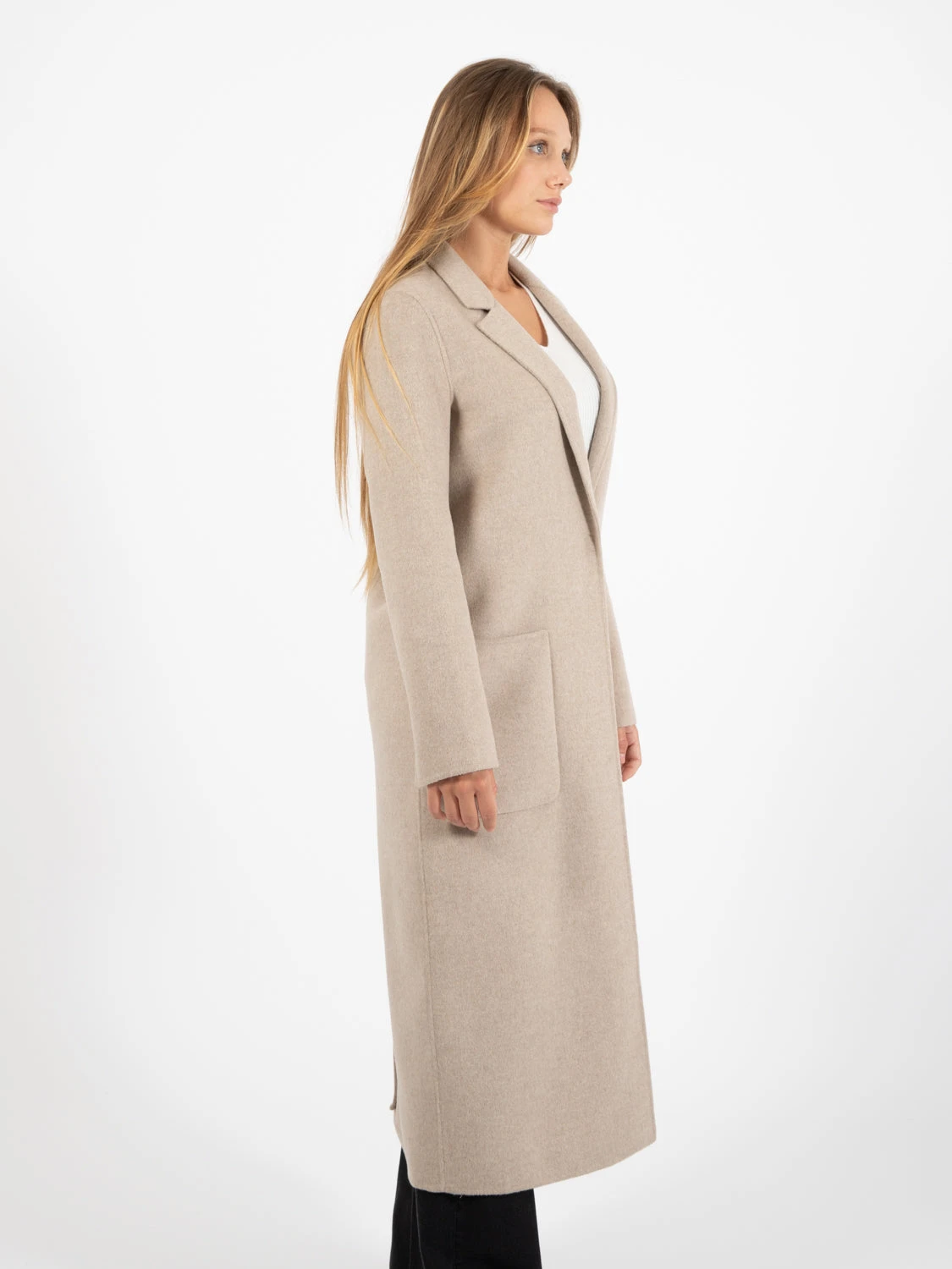 Vicolo Cappotto Lungo Stretto Tortora 4 Vicolo Cappotto Lungo Stretto Tortora - Image 2