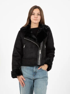 Vicolo Ecomontone Crop Nero