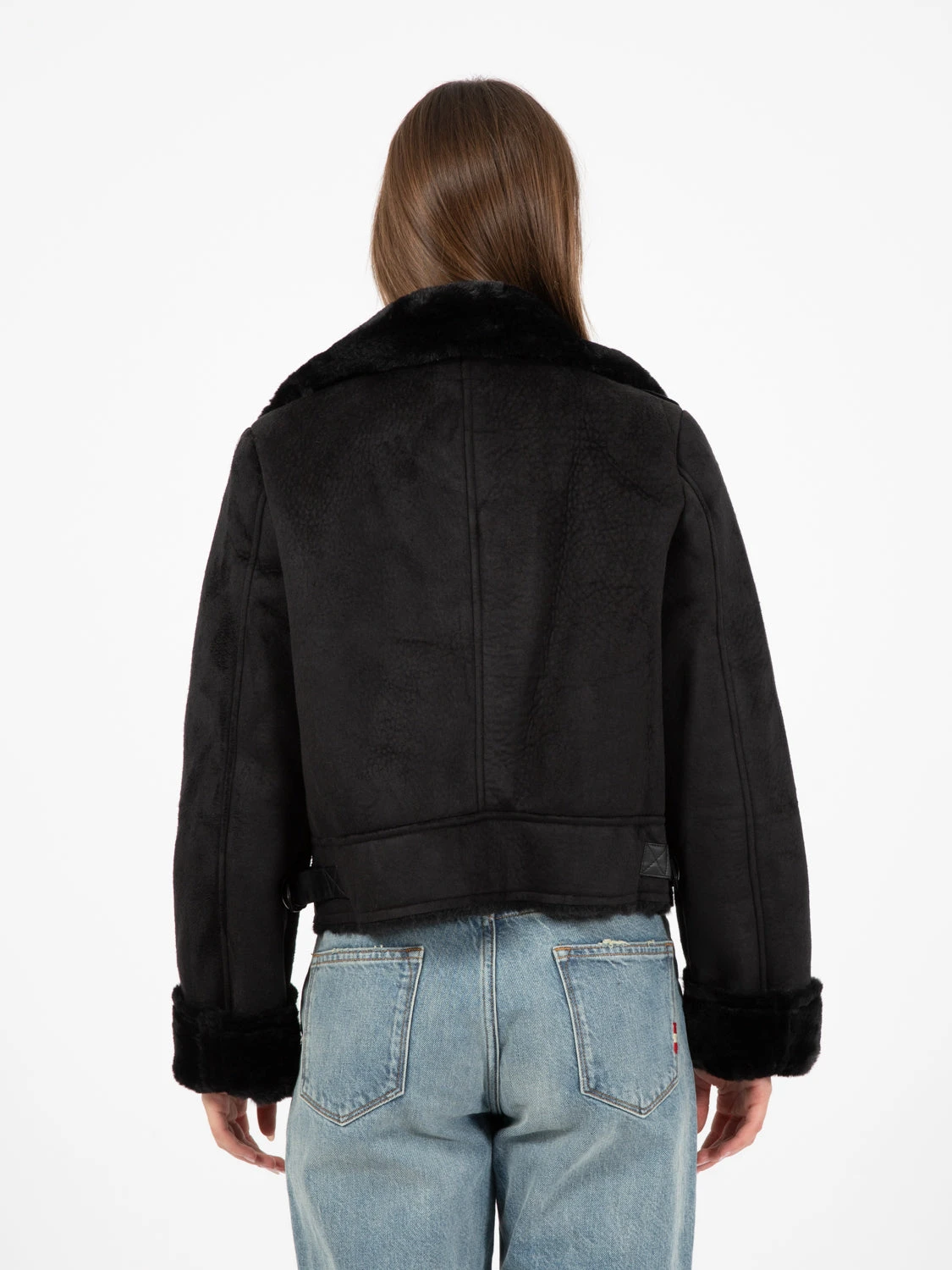 Vicolo Ecomontone Crop Nero 5 Vicolo Ecomontone Crop Nero - Image 3