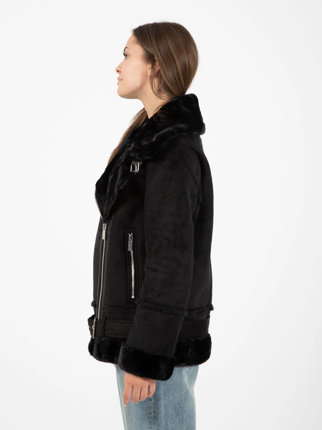 Vicolo Ecomontone Modello Biker Nero 4 Vicolo Ecomontone Modello Biker Nero - Image 2