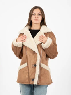 Vicolo Ecomontone Doppiopetto Cammello