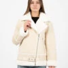 Vicolo Ecomontone Modello Biker Bianco -Couture per Lei vicolo ecomontone modello biker bianco1