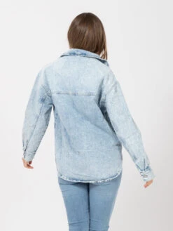 Vicolo Giacca Camicia Denim Chiaro Bleached -Couture per Lei vicolo giacca camicia denim chiaro bleached1