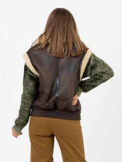 Vicolo Gilet Aviatore Testa Di Moro -Couture per Lei vicolo gilet aviatore testa di moro3