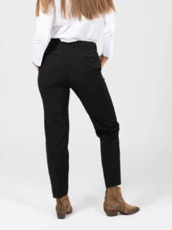 Vicolo Pantaloni Slim Con Piega Neri -Couture per Lei vicolo pantaloni slim con piega neri3