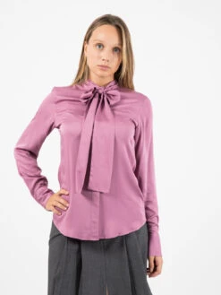 XACUS Camicia Pamela Con Fiocco Rosa -Couture per Lei xacus camicia pamela con fiocco rosa1