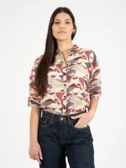 Camicia Marianne A Maniche Corte Multi