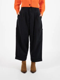 Pantaloni Grease Flannel Navy