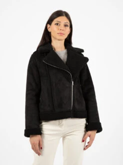 Biker In Ecomontone Nero