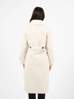 Cappotto Lungo Doppiopetto Effetto Teddy Panna -Couture per Lei zoe paris cappotto lungo doppiopetto effetto teddy panna3