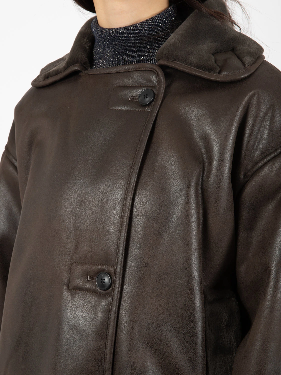 Ecomontone Caban Over Camo Fondente 6 Ecomontone Caban Over Camo Fondente - Image 4