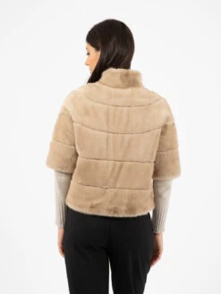 Ecopelliccia Maniche Corte Palomino -Couture per Lei zoe paris ecopelliccia maniche corte palomino3