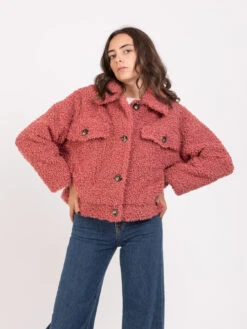 Giacca Orsetto Bouclé Sorbetto -Couture per Lei zoe paris giacca orsetto boucl sorbetto4